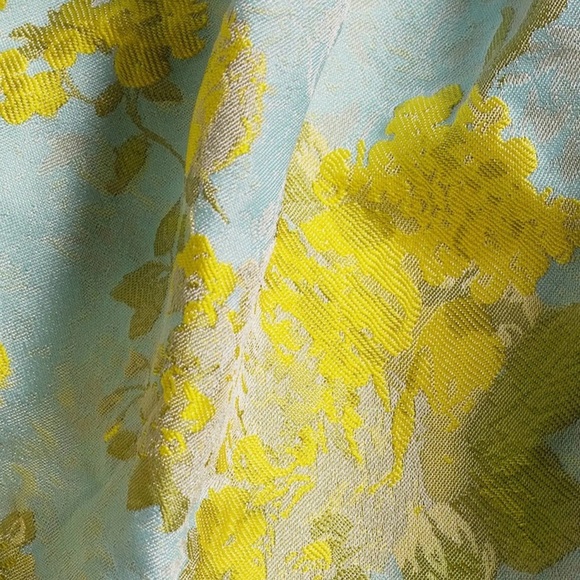 Abbey Glass Women’s Medium Clementine Blue Yellow Floral One Shoulder Top NWT - Picture 4 of 13